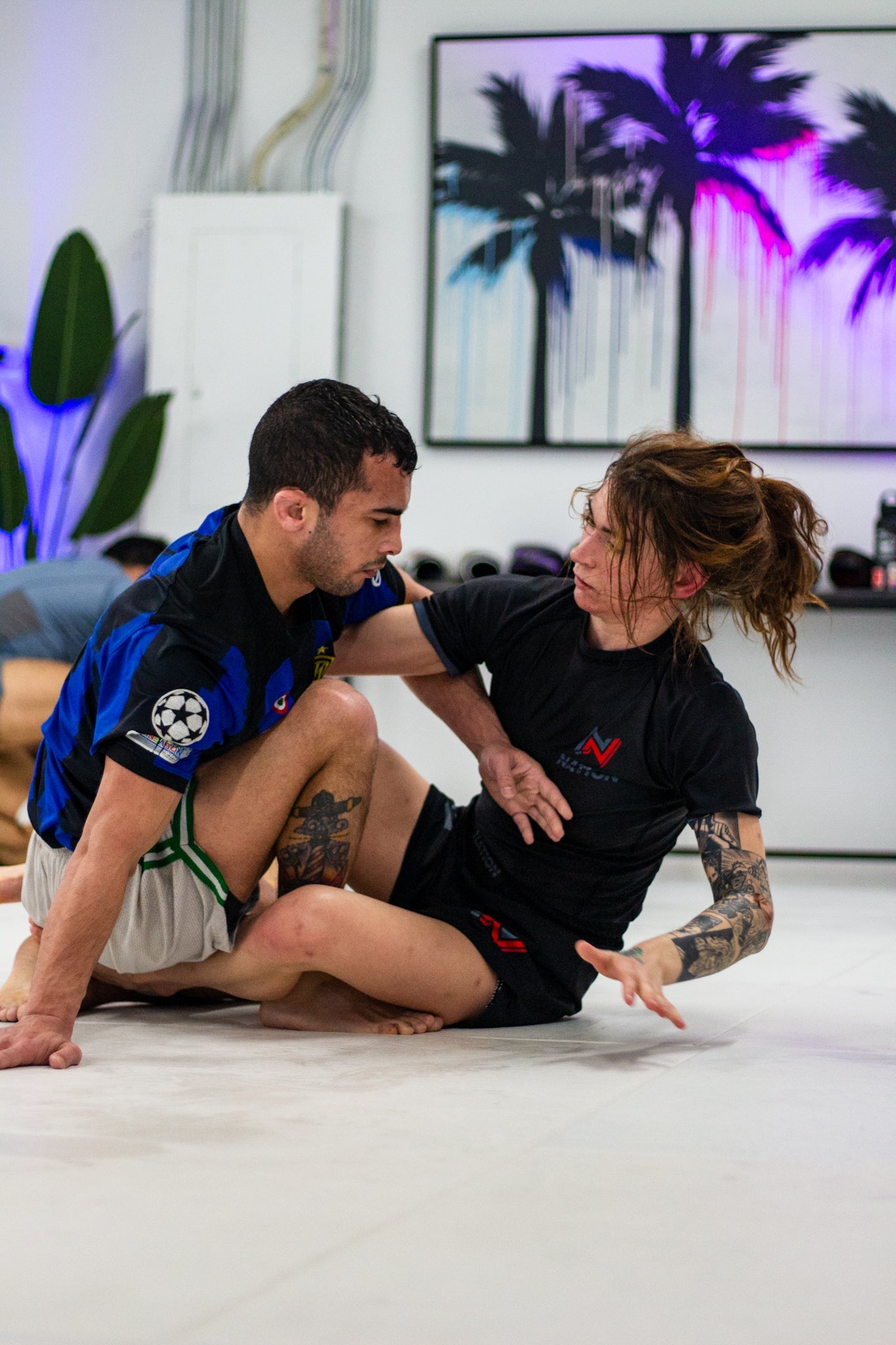 BJJ practice roll