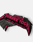 Murder Yoga BJJ Sticker, 4x3 Die-Cut Laminated Jiu Jitsu Decal with Bold Design