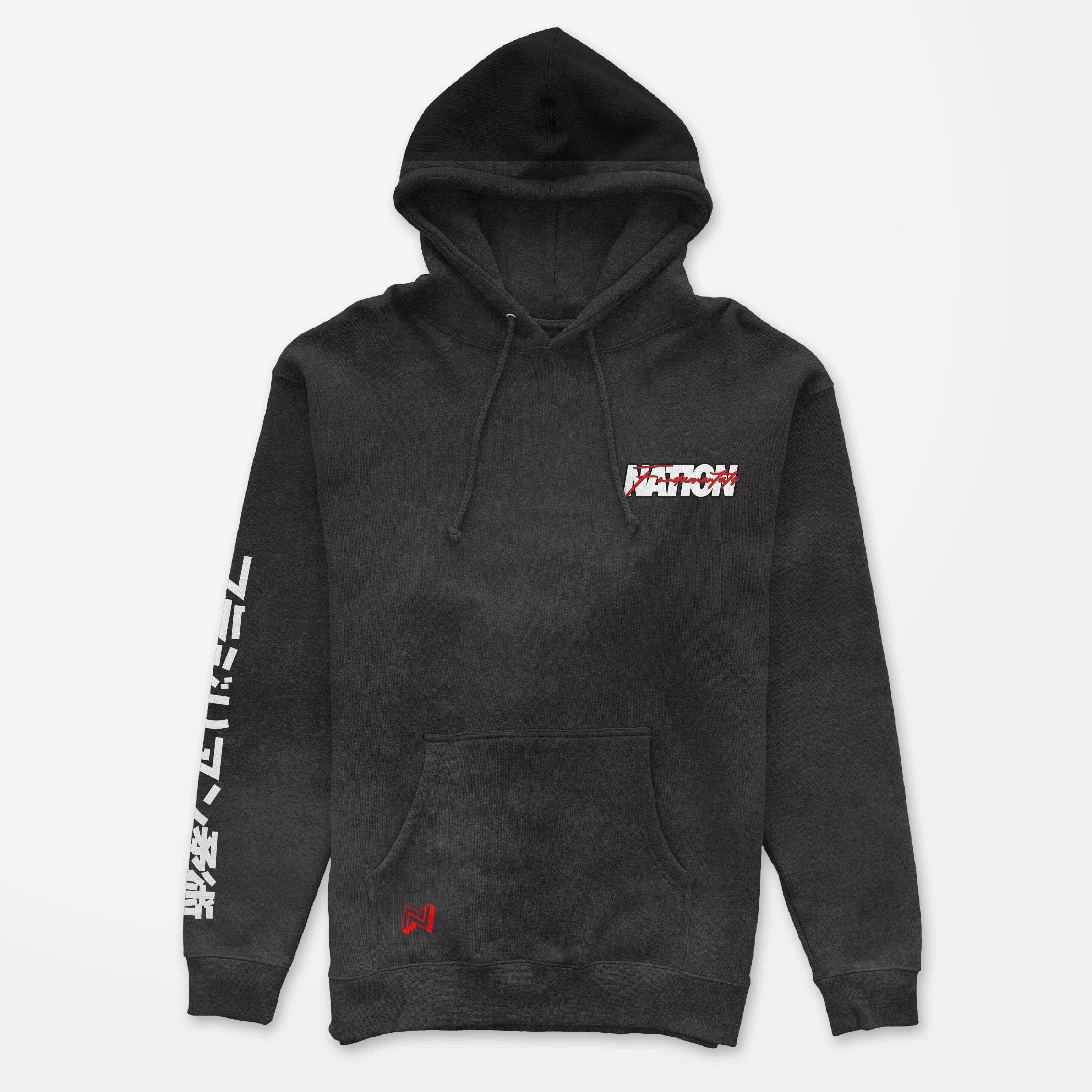 BJJ Hoodie – Jiu-Jitsu Fundamentals | Nation Athletic BJJ | gray | Premium hoodie | Front Design