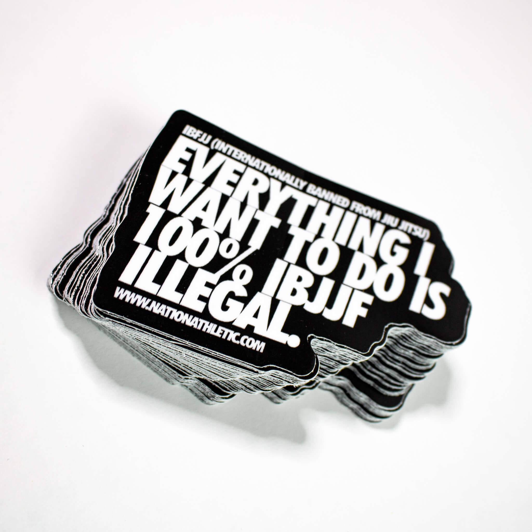 BJJ Sticker Set Nation Athletics Bjj