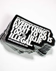 BJJ Sticker Set Nation Athletics Bjj