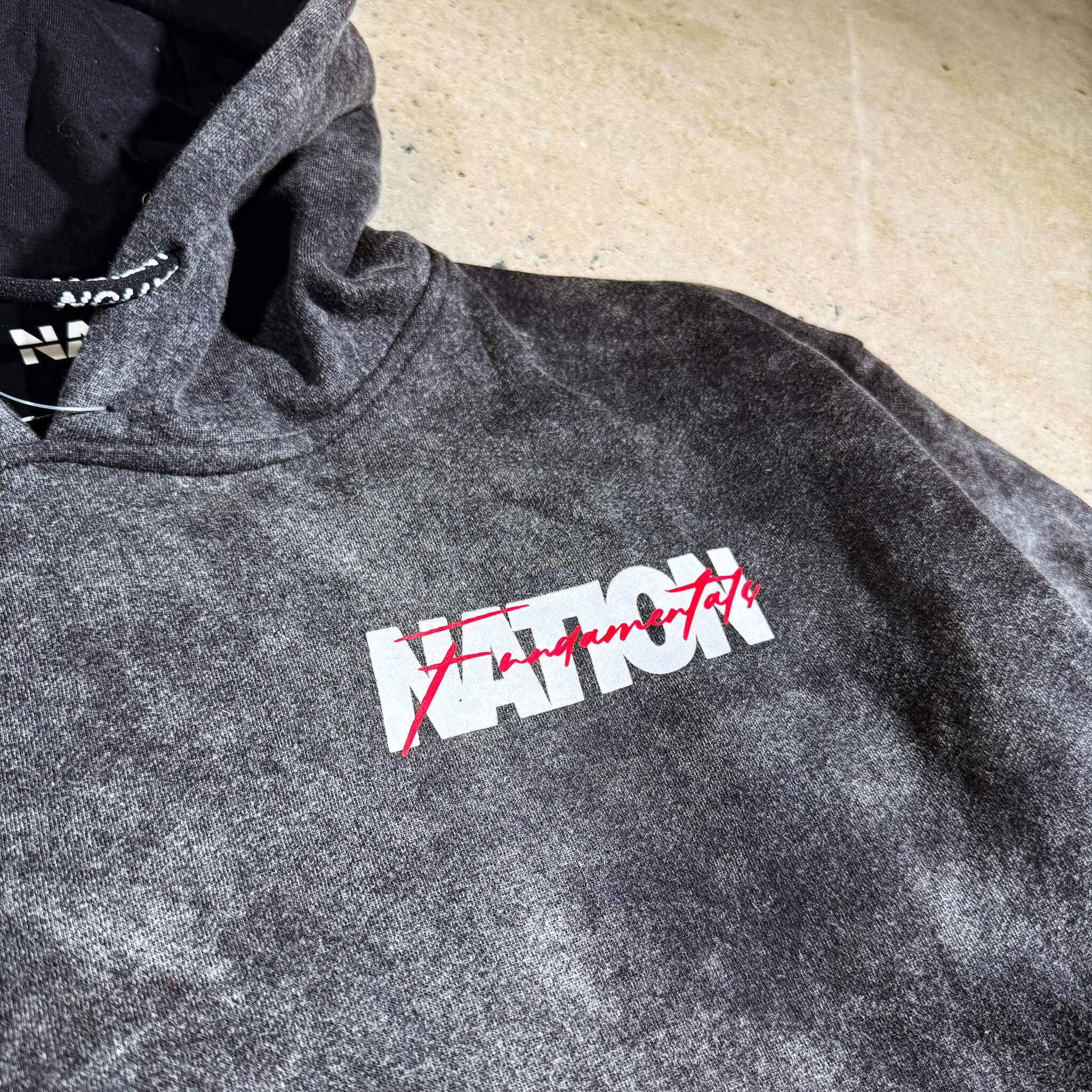 BJJ Hoodie – Jiu-Jitsu Fundamentals | Nation Athletic BJJ | gray | logo- Premium hoodie