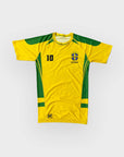 Brazil World Cup Rash Guard for no-gi training with compression fit and breathable performance fabric