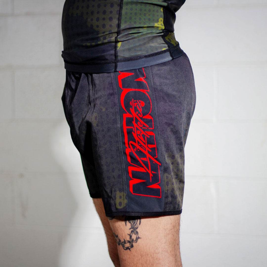 Camo BJJ grappling Shorts nation Logo