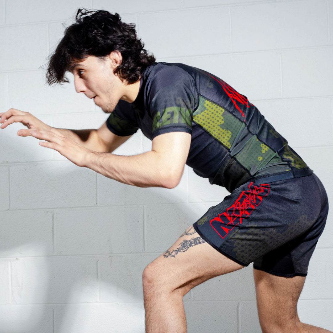 Camo BJJ grappling Shorts side view