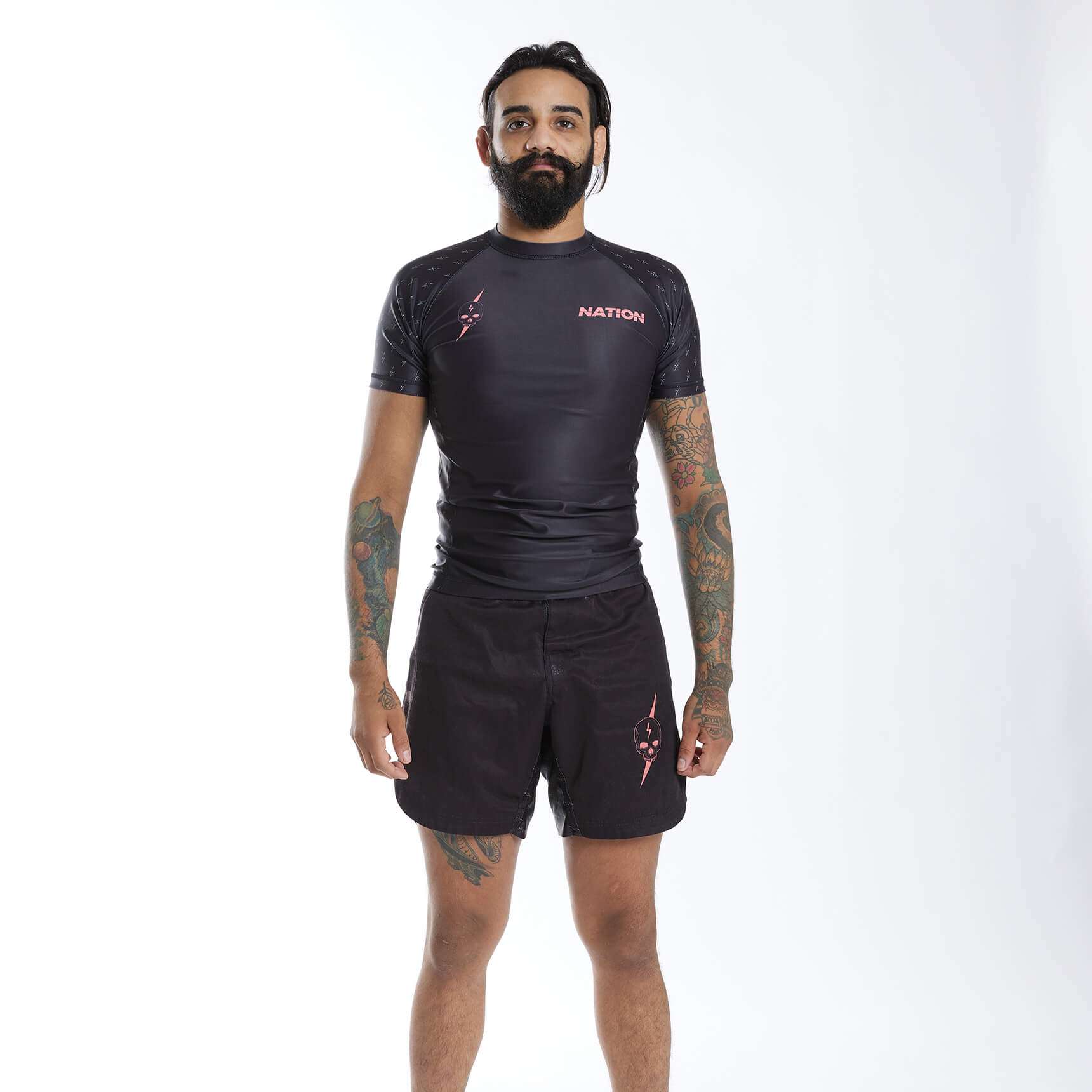 Death Cuddles BJJ Rash Guard Set Nation Athletics Bjj