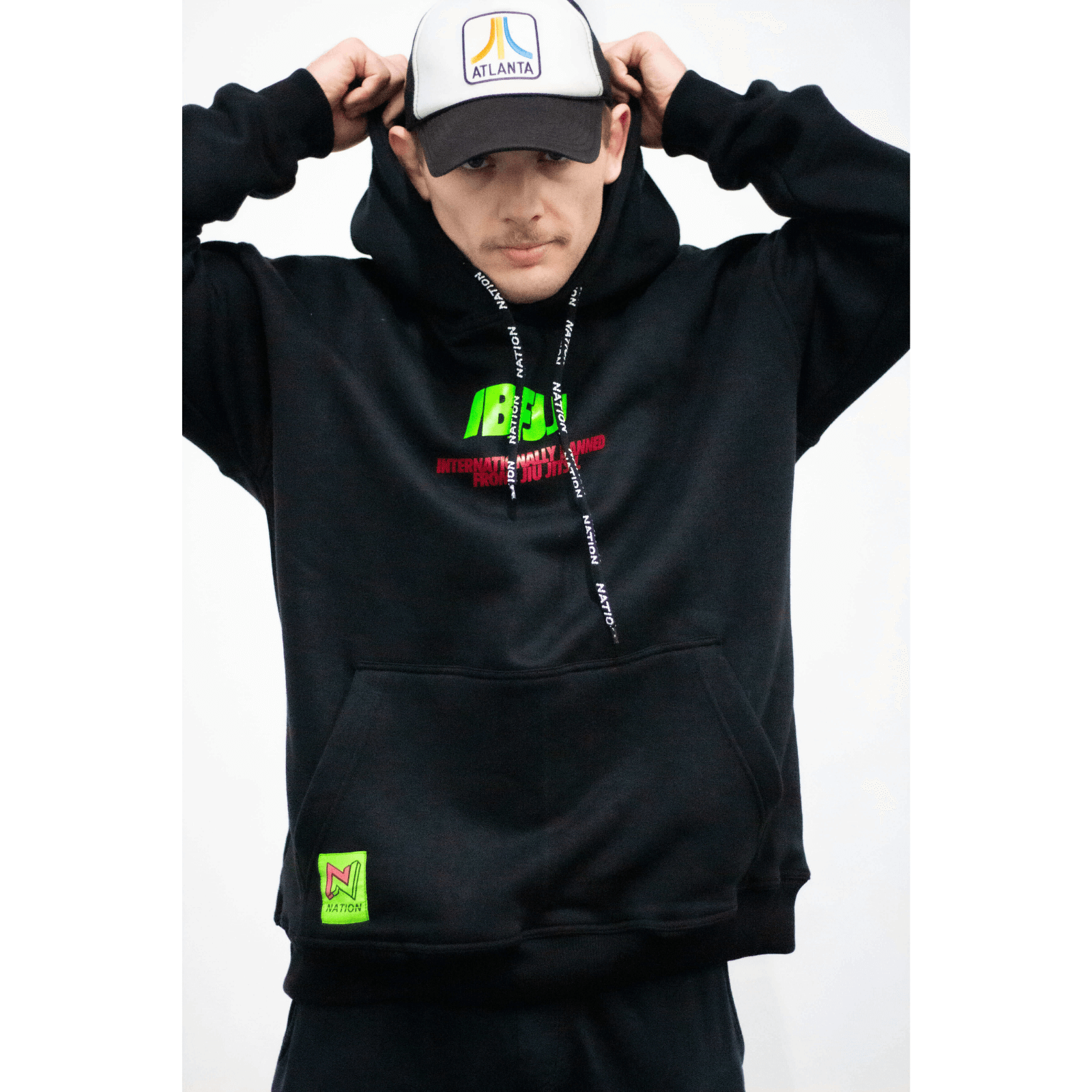Nation Athletic IBJJF Legal Bjj Hoodie front view