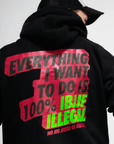 Nation Athletic IBJJF Legal Bjj Hoodie rear view close up