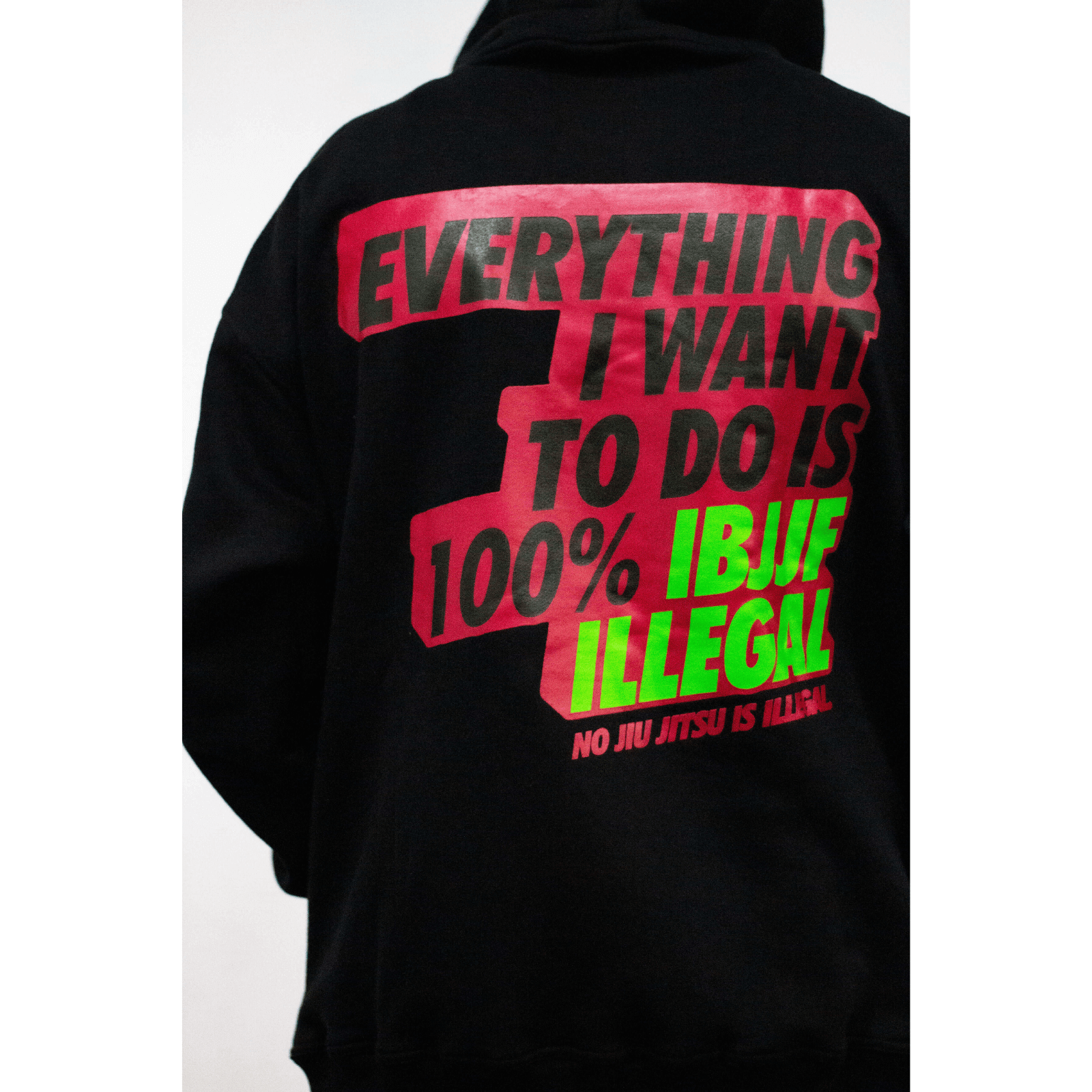 Nation Athletic IBJJF Legal Bjj Hoodie rear view