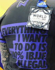 IBJJF ranked BJJ Rash Guard purple medal