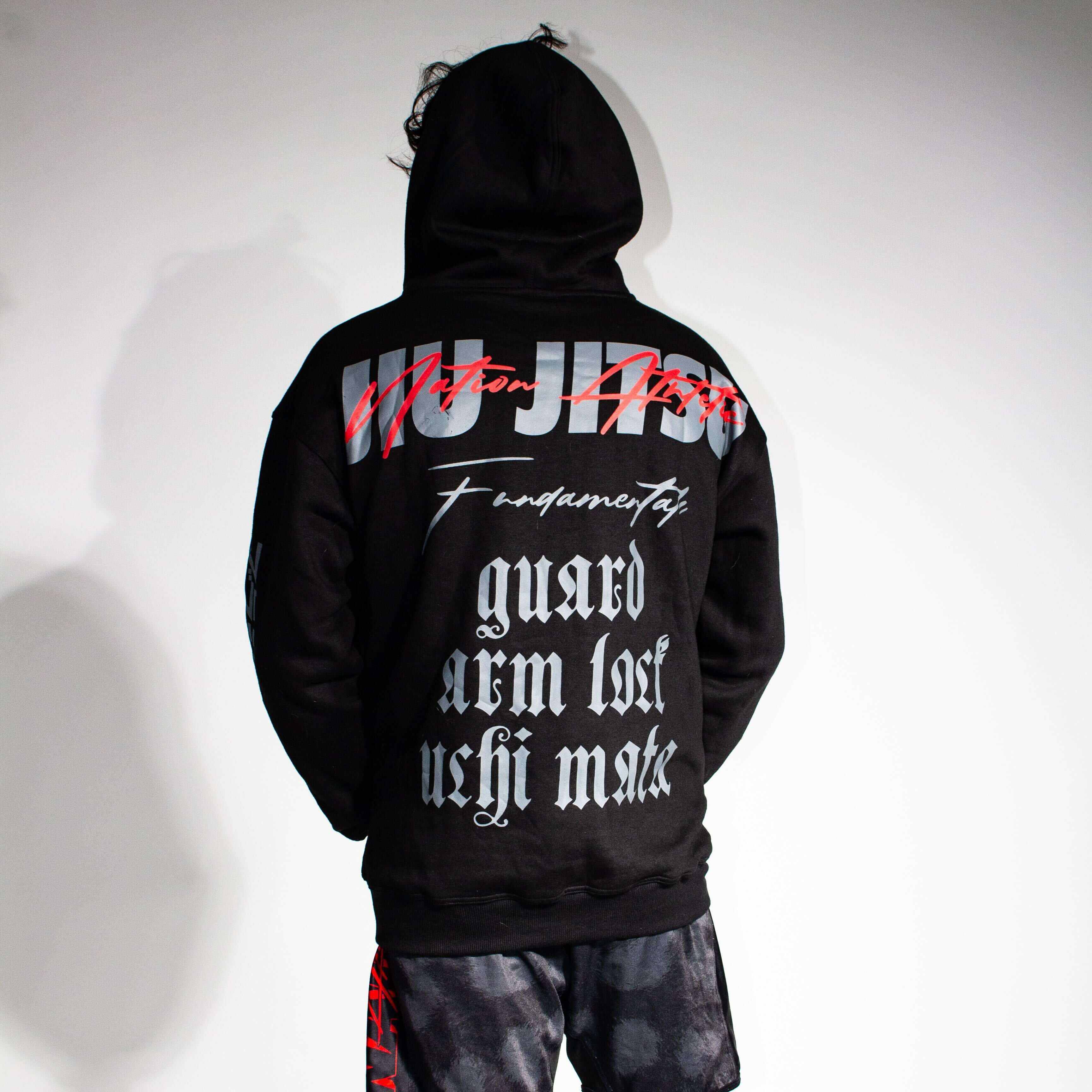 BJJ Hoodie – Jiu-Jitsu Fundamentals | Nation Athletic BJJ | Black | Premium hoodie