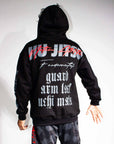 BJJ Hoodie – Jiu-Jitsu Fundamentals | Nation Athletic BJJ | Black | Premium hoodie | Back on model