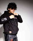 BJJ Hoodie – Jiu-Jitsu Fundamentals | Nation Athletic BJJ | Black | Premium hoodie | back with model