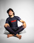 Jiu Jitsu Essentials BJJ set in model sitting position
