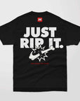 Nation Jiu Jitsu t-shirt front - Just Rip It design in black