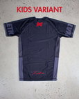Jiu Jitsu Essentials Kids BJJ Rash Guard Set | Black | Nation Athletic | Youth