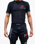 Nation Athletic BJJ Rash Guard and BJJ Shorts Set Front View