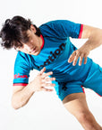 Murder Yoga BJJ Rash Guard Set with BJJ Shorts action shot