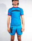 Murder Yoga BJJ Rash Guards Set with BJJ Shorts front