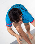 Murder Yoga BJJ Rash Guard Set with BJJ Shorts action shot