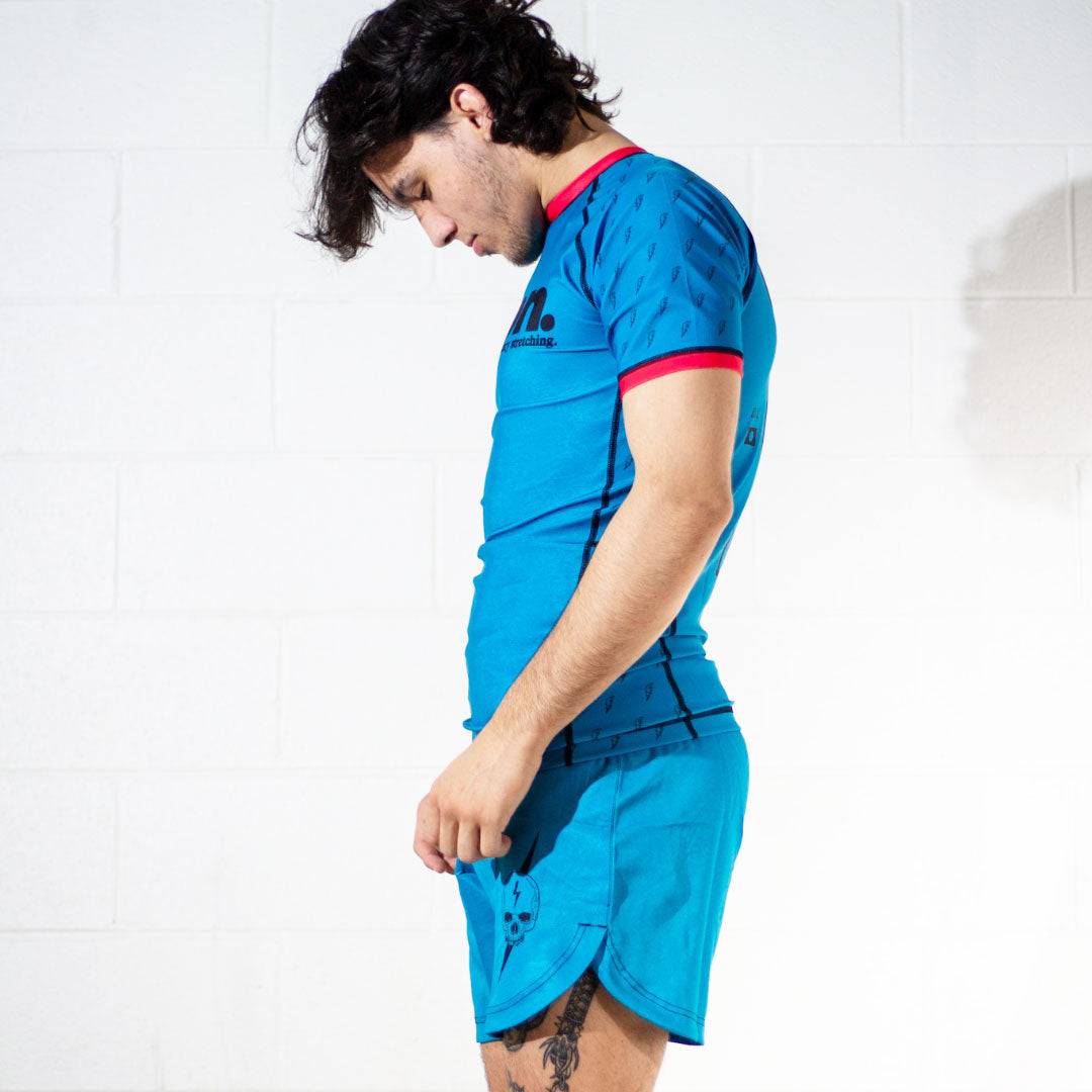 Murder Yoga BJJ Rash Guard Set with BJJ Shorts side