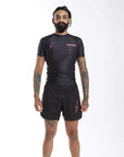 Nation Athletic BJJ - Death Cuddles BJJ Rash Guard - Black Rash Guards - Short Sleeve