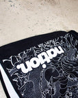Rising Dragon | Male BJJ Grappling Shorts | Black | No-Gi Fight Shorts for Jiu Jitsu & MMA