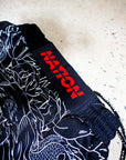 Rising Dragon | Male BJJ Grappling Shorts | Black | No-Gi Fight Shorts for Jiu Jitsu & MMA