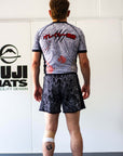 Rising Dragon | Male BJJ Grappling Shorts | Black | No-Gi Fight Shorts for Jiu Jitsu & MMA