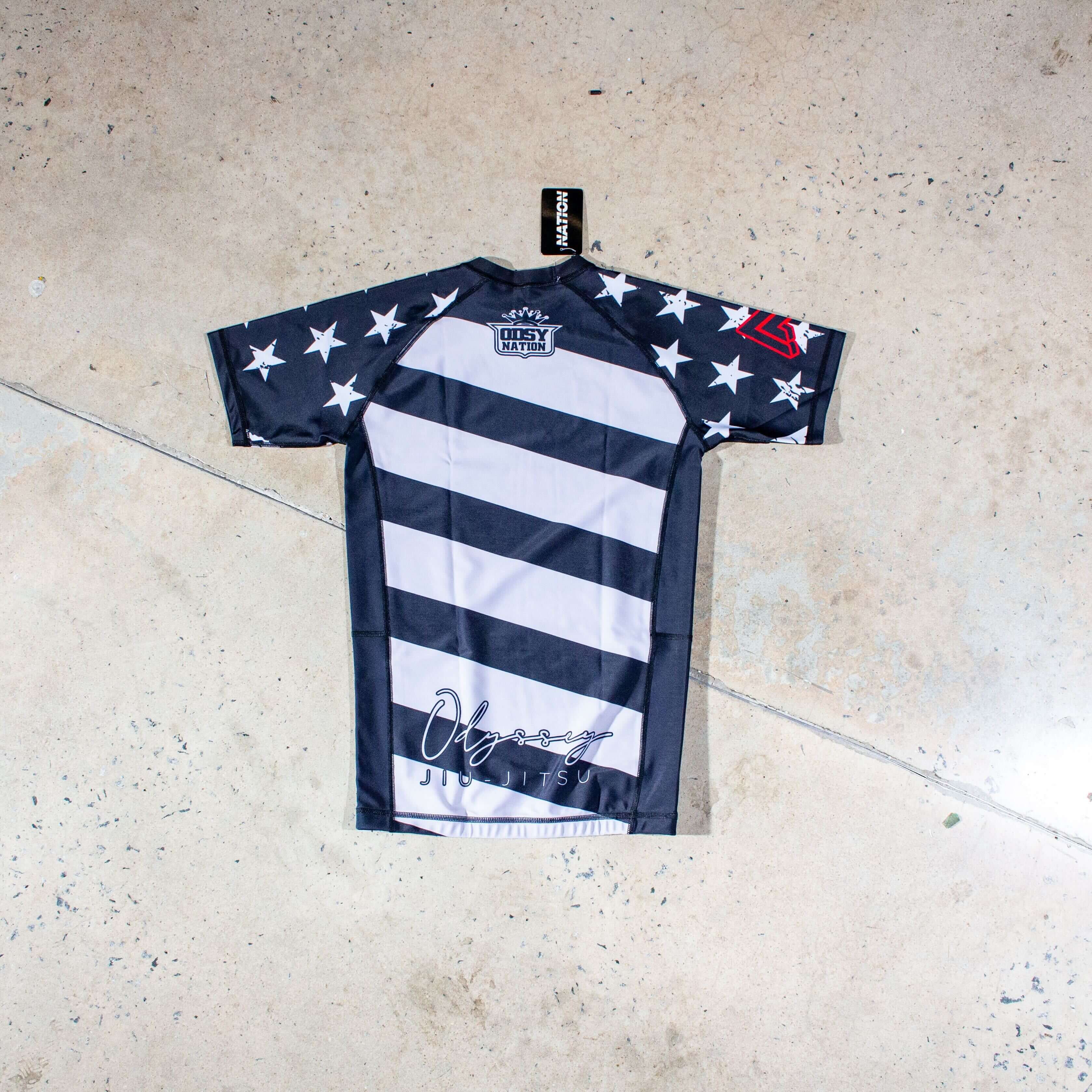 Odyssey invitational Limited BJJ Rash Guard Back Design