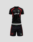 Palestine BJJ Rash Guard set with shorts for no-gi Brazilian Jiu-Jitsu training and competition