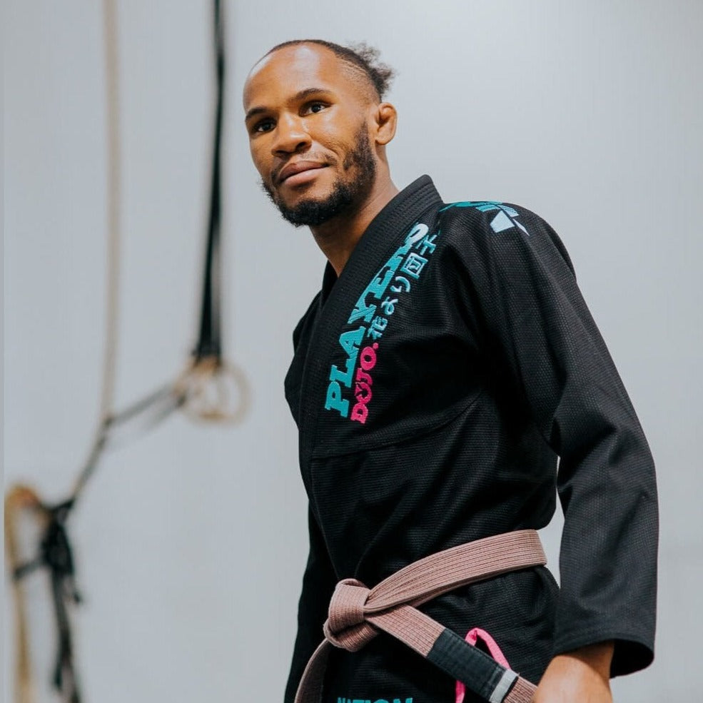Best BJJ Gis - Players Dojo black gi by Nation Athletics, premium Jiu Jitsu apparel.
