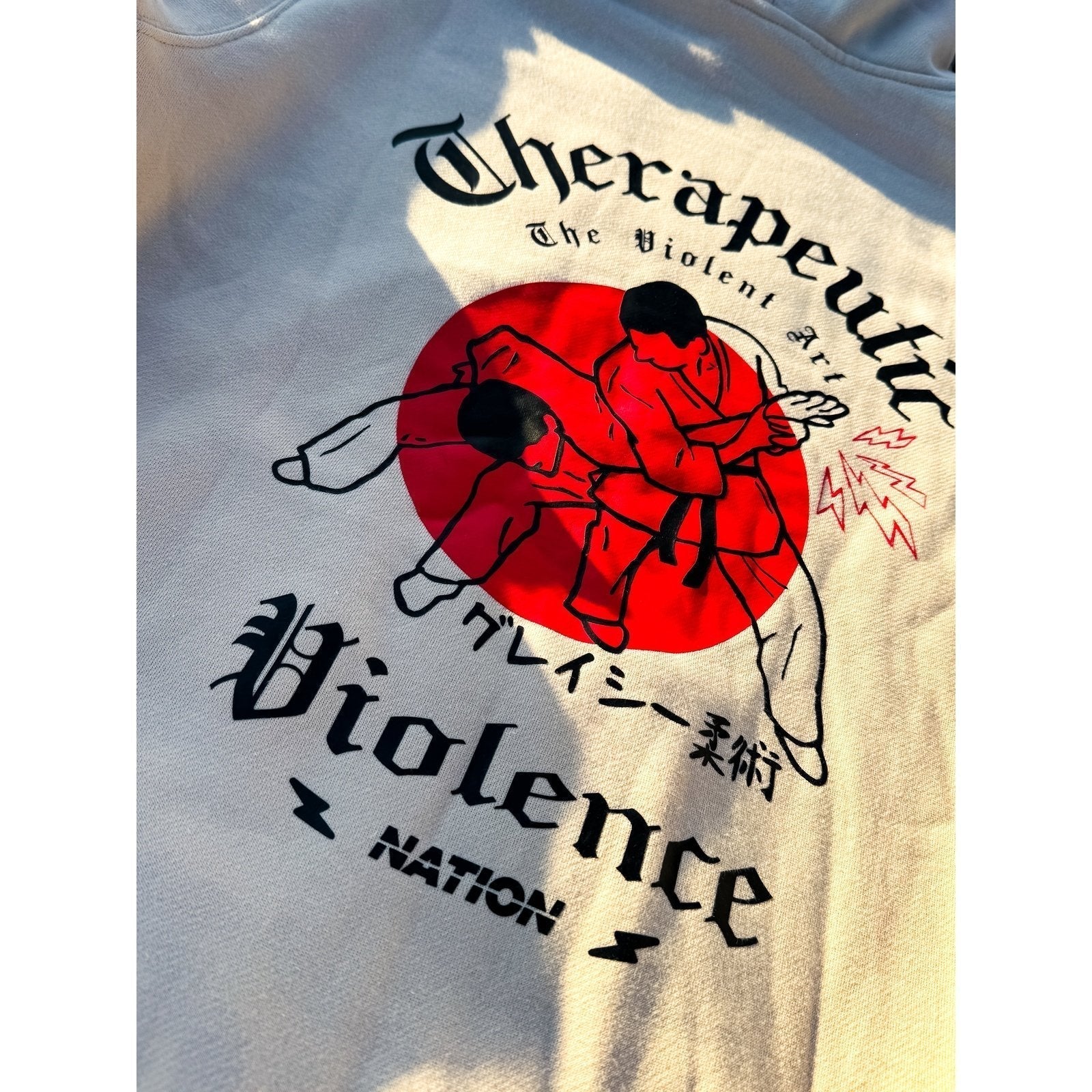 THERAPEUTIC VIOLENCE | BJJ HOODIE | NATION JIU JITSU APPAREL