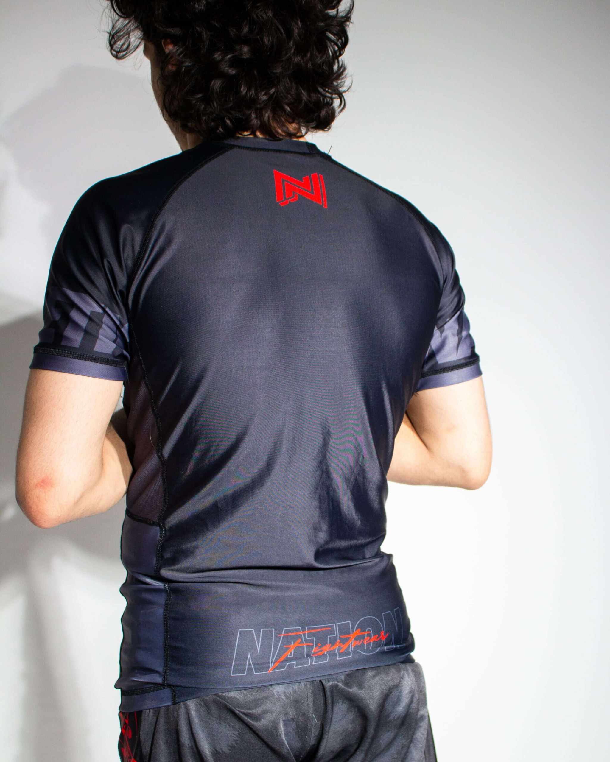 The Jiu Jitsu Essentials BJJ Grappling Shorts in model back