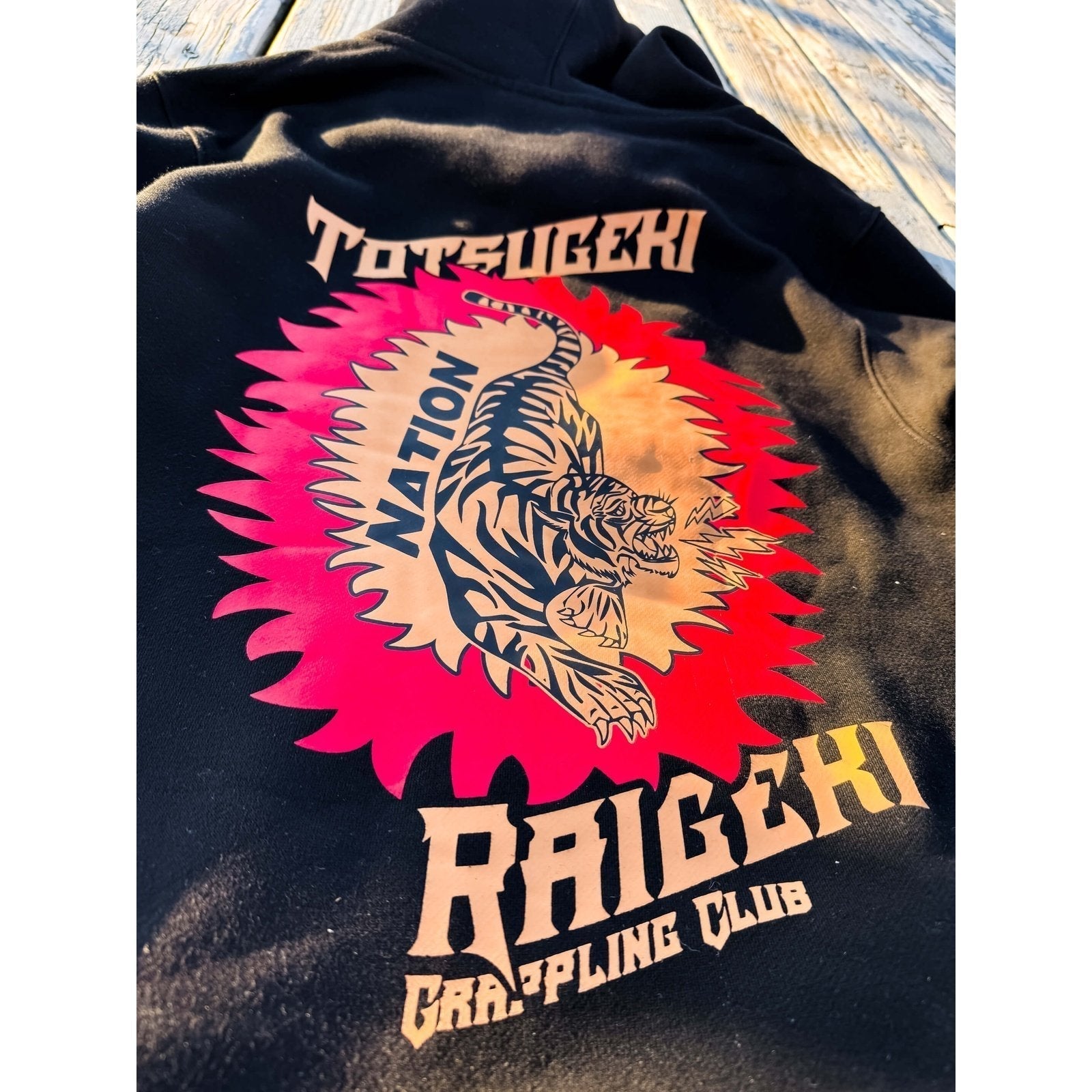 Totsugeki Raigeki HoodieTotsugeki Raigeki | Black BJJ HoodieNation Athletics Bjj