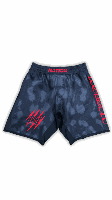 BJJ grappling shorts with animal print design and elasticated waist.