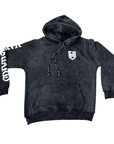 Gray Vanguard Hooded Sweatshirt by Nation Athletic with premium fleece and adjustable hood
