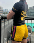 Wu jitsu BJJ Rash Guard and BJJ grappling shorts female side design