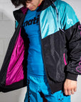 Retro Multicolor Hoodie showing inside