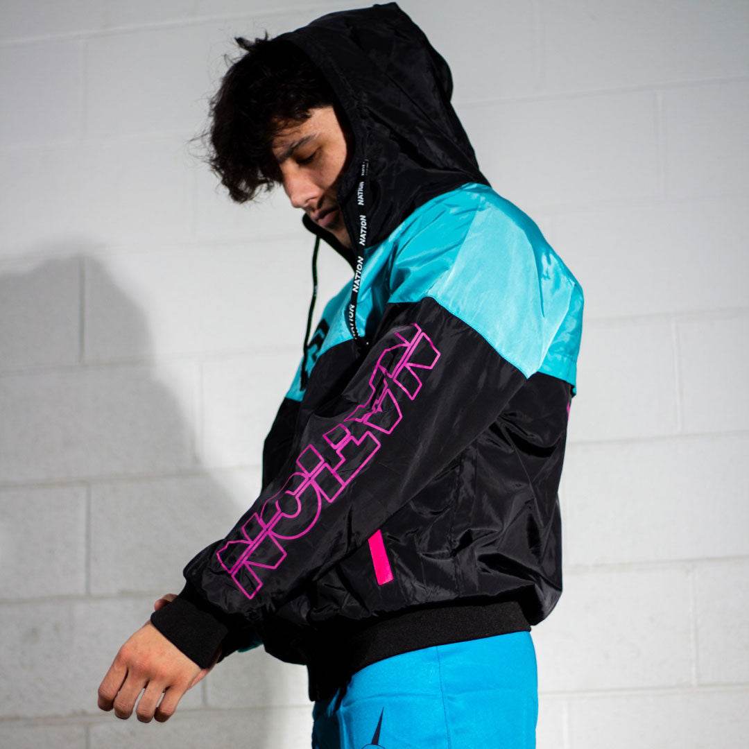 BJJ Hoodie - Retro Multicolor BJJ Windbreaker | Limited
