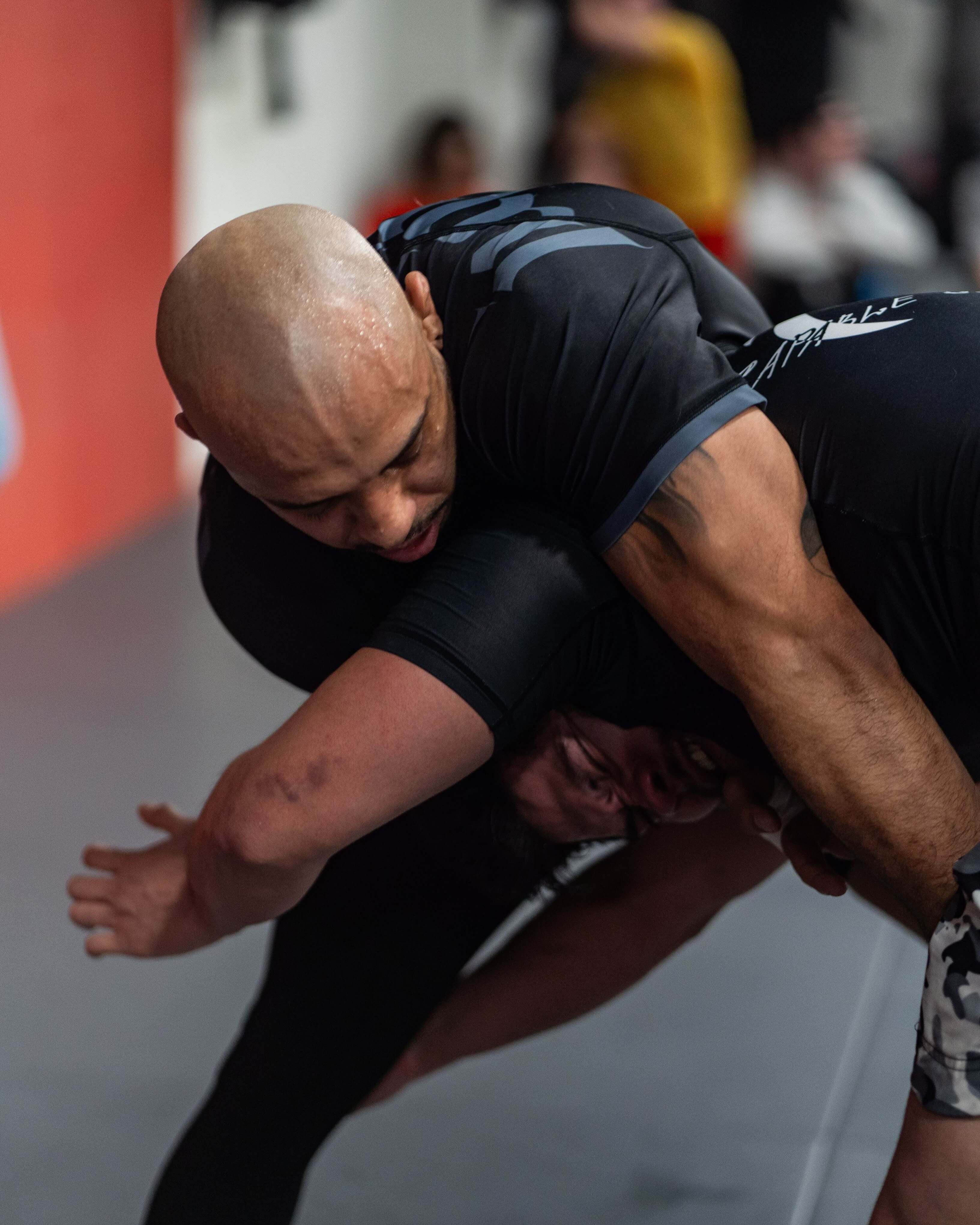 Nation Athletic BJJ Rash Guard and BJJ Shorts Set training image close up