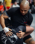 Nation Athletic BJJ Rash Guard and BJJ Shorts Set training image of Jon Romero