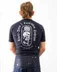 Jiu Jitsu Dark Arts BJJ Rash Guard Set for Men featuring Kinshi Waza design, rear view showcasing premium, durable material and unique artwork.