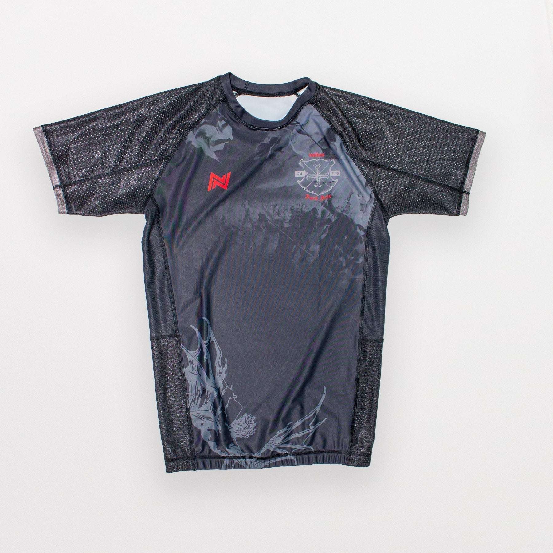 Dark Arts WarDark Arts War in Heaven BJJ Rash Guard | No-Gi Jiu Jitsu Training GearNation Athletics Bjj
