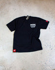 Fall Seven, Stand Eight black nation athletic bjj tee front view
