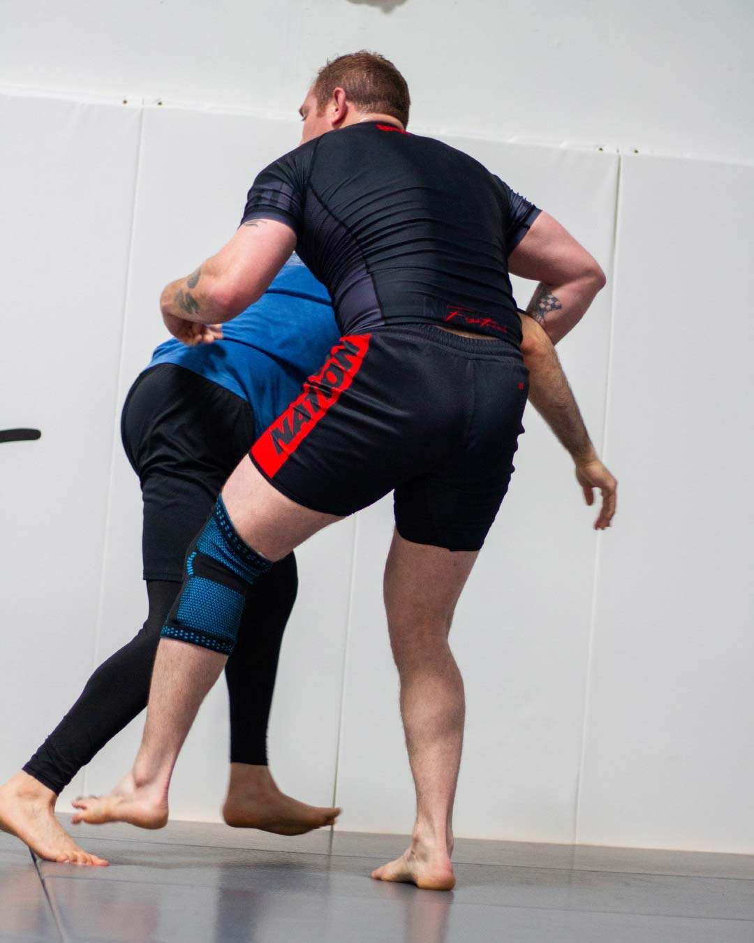 essentials bjj rash guard set black rash guard and bjj shorts