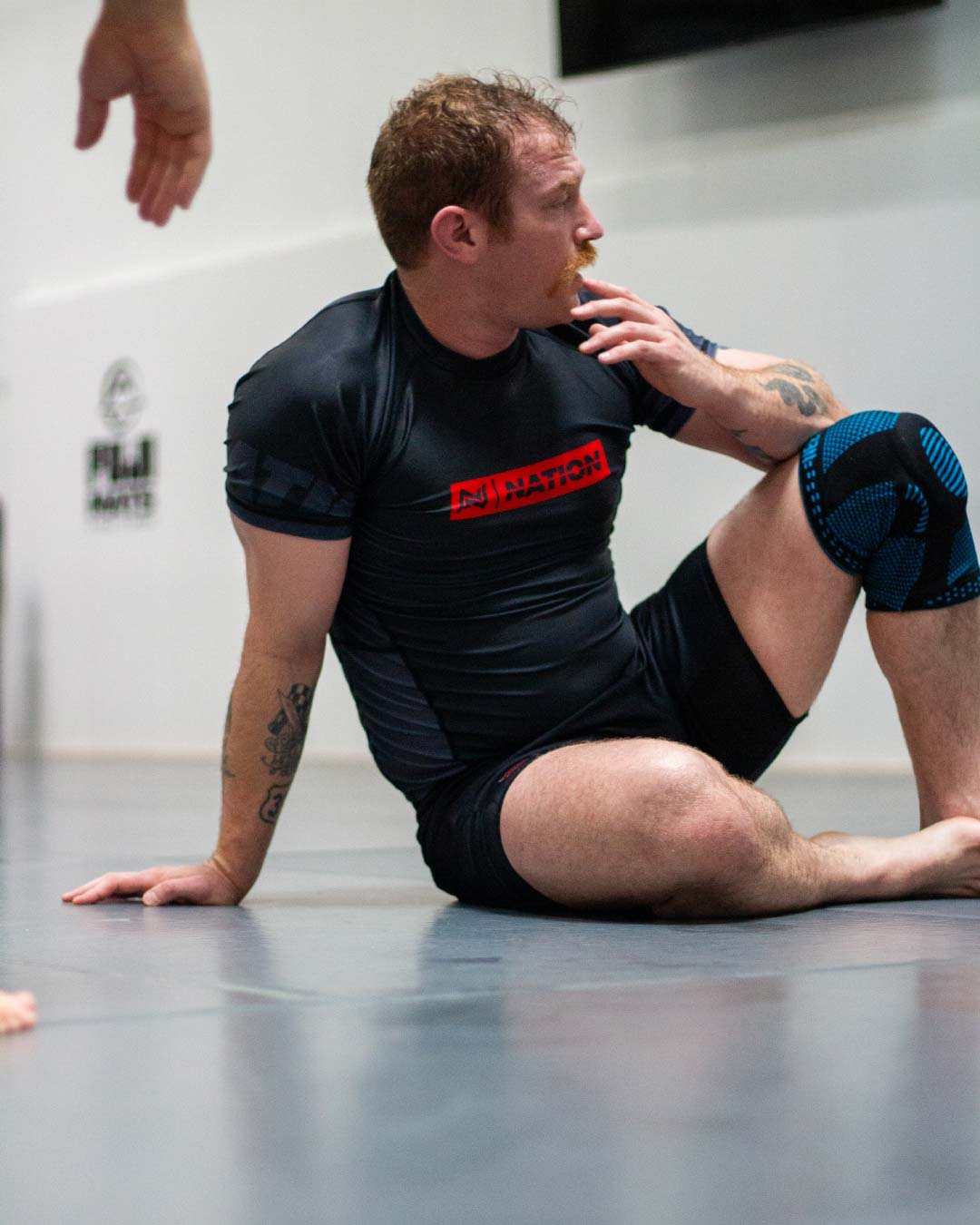 essentials bjj rash guard set black rash guard and bjj shorts