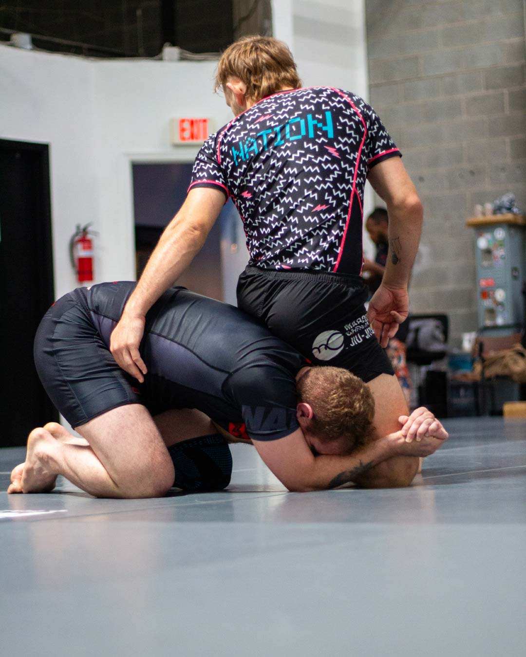 essentials bjj rash guard set black rash guard and bjj shorts