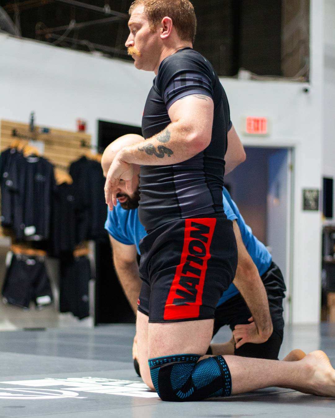 essentials bjj rash guard set black rash guard and bjj shorts