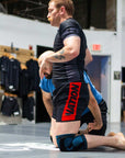 essentials bjj rash guard set black rash guard and bjj shorts